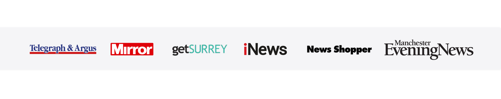 Telegraph & Argus, Mirror, getSURREY, iNews, News Shopper, Manchester Evening News