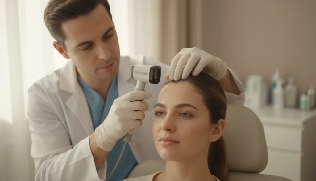 Hair grafts establishing blood supply after transplant
