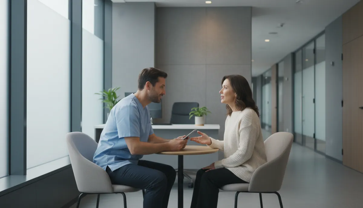 A compassionate medical consultation
