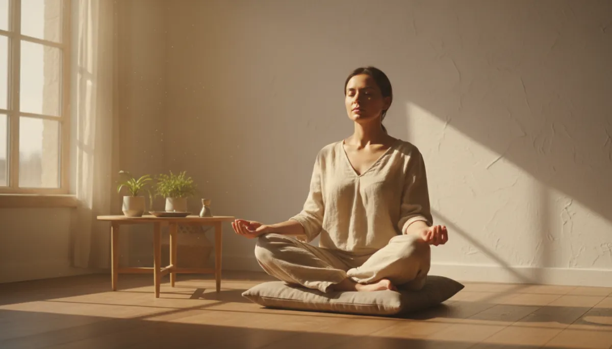 A calm mind during meditation