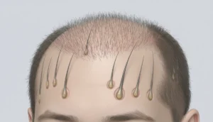 genetic hair loss diagram