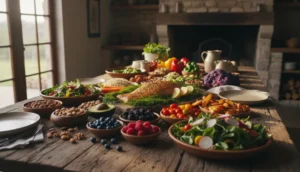 A colorful assortment of nutrient‑rich foods