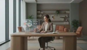 Doctor reviewing patient data for root cause analysis