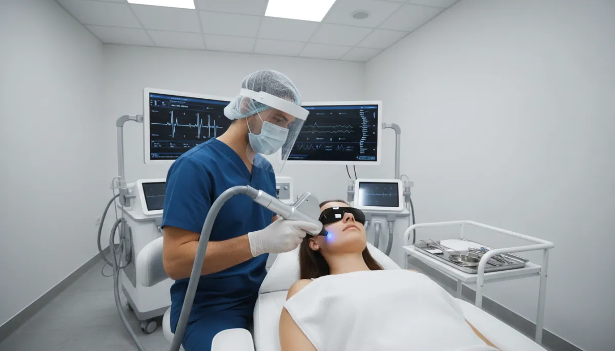CO₂ laser in action during scar removal