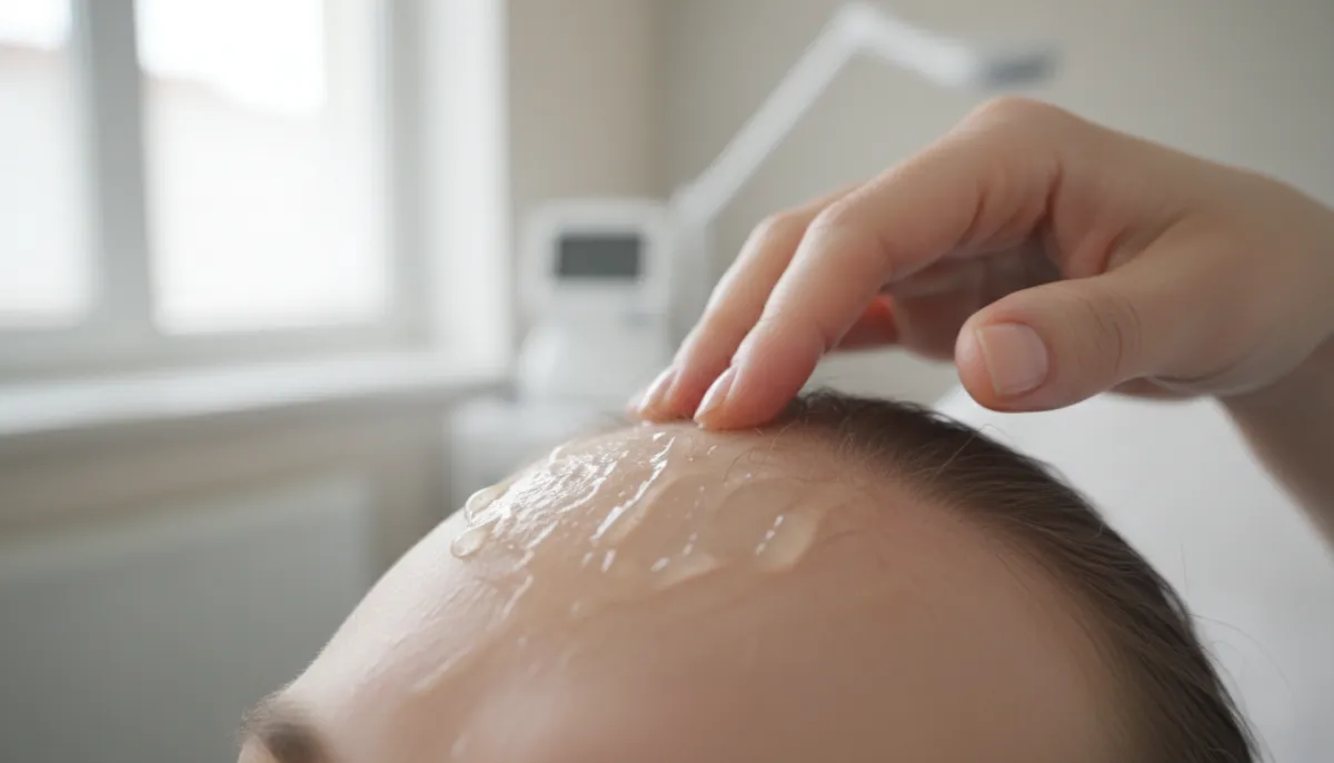 Applying a hair regrowth serum correctly