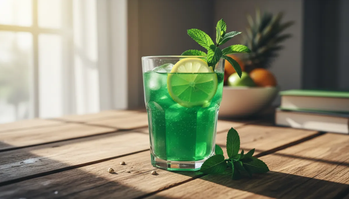 Fresh detox drink ready to boost your wellness