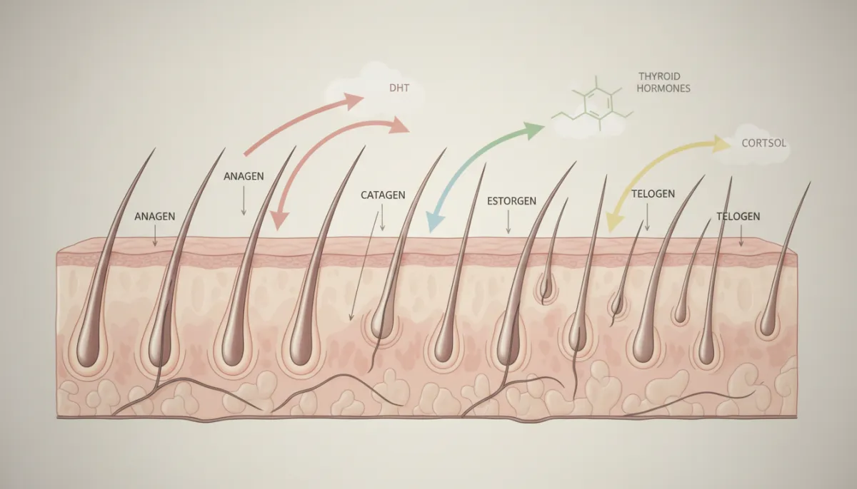 How hormones affect the hair growth cycle