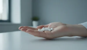 Losartan tablets on a medical desk