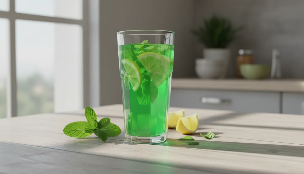 Fresh detox drink ready to cleanse the body