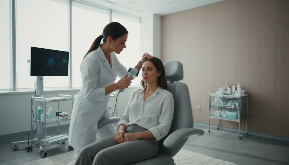 Professional assessment of hair loss causes