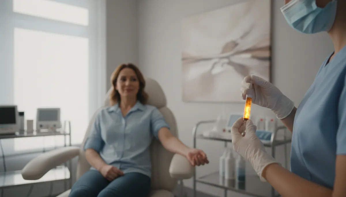 PRP therapy results displayed side by side
