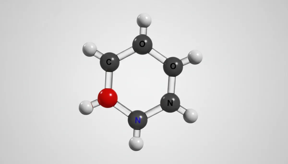 Molecular structure of niacinamide (vitamin B3)