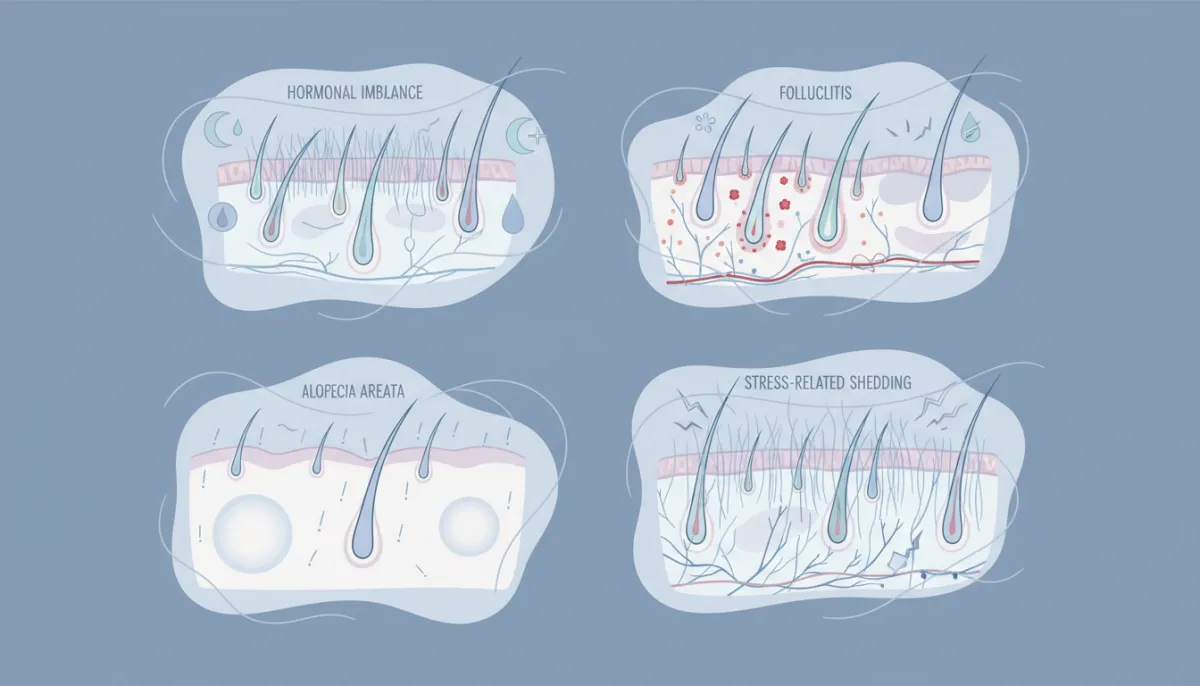 Common causes of scalp tenderness and hair loss in women