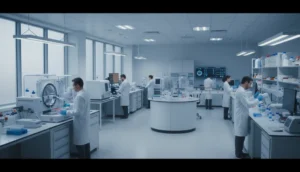 lab testing process illustration