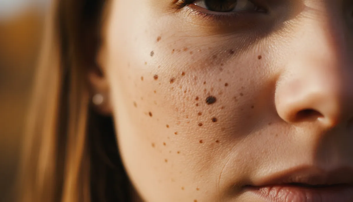 Typical appearance of hyperpigmentation