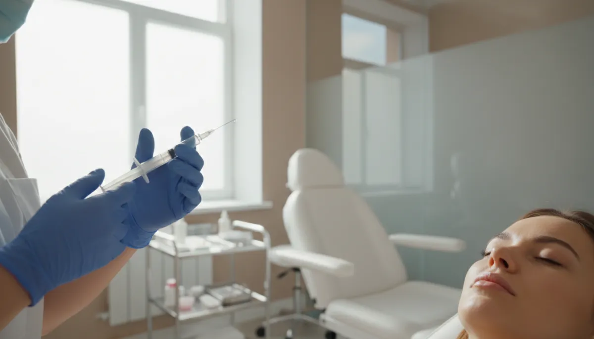 Doctor administering Botox injection