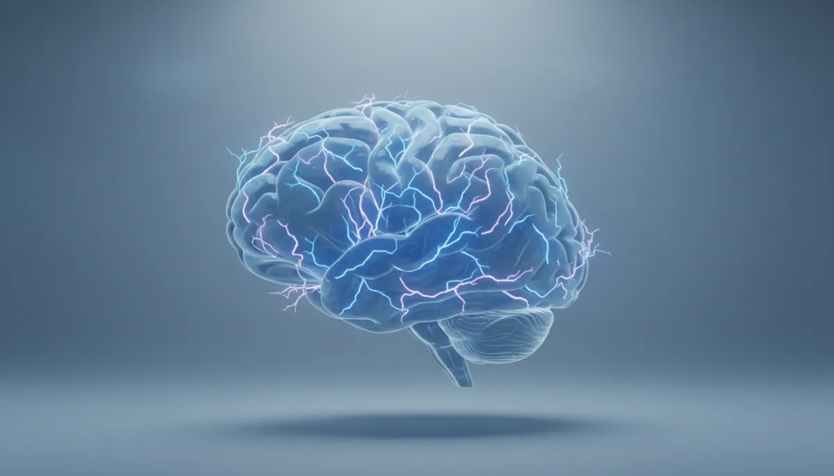 Illustration of brain under stress