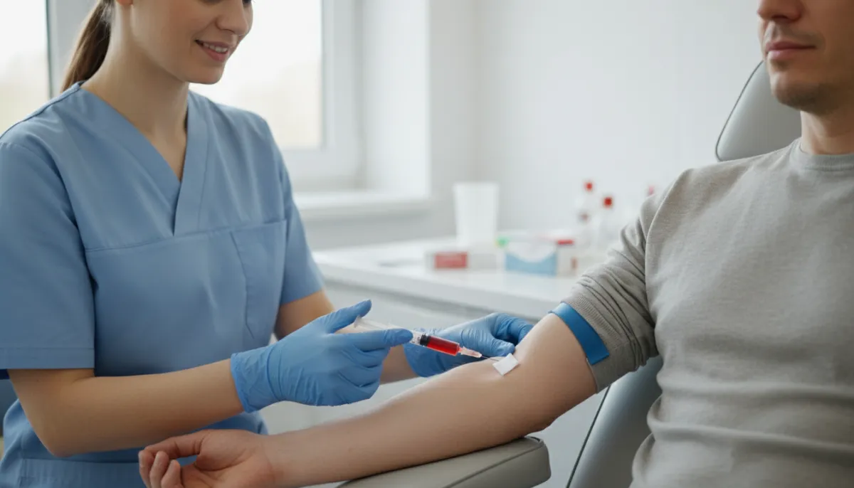 Professional blood collection in a clinical setting