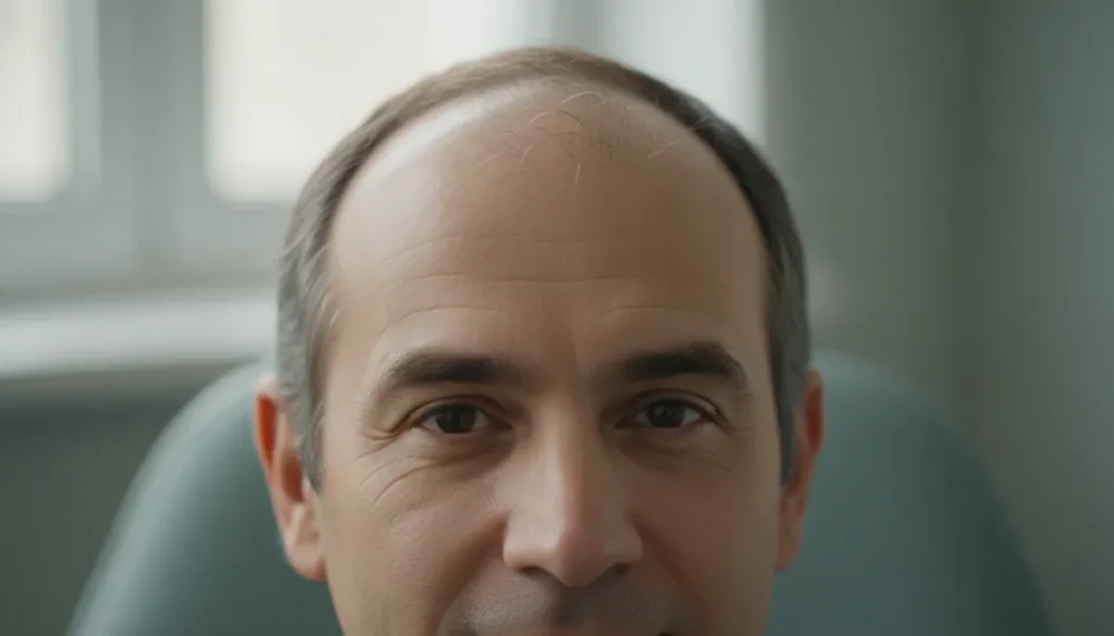 Early signs of hairline recession