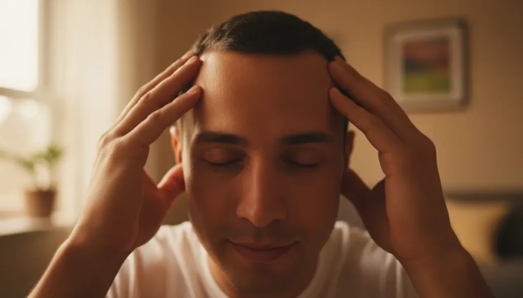 Scalp massage stimulates natural hair growth