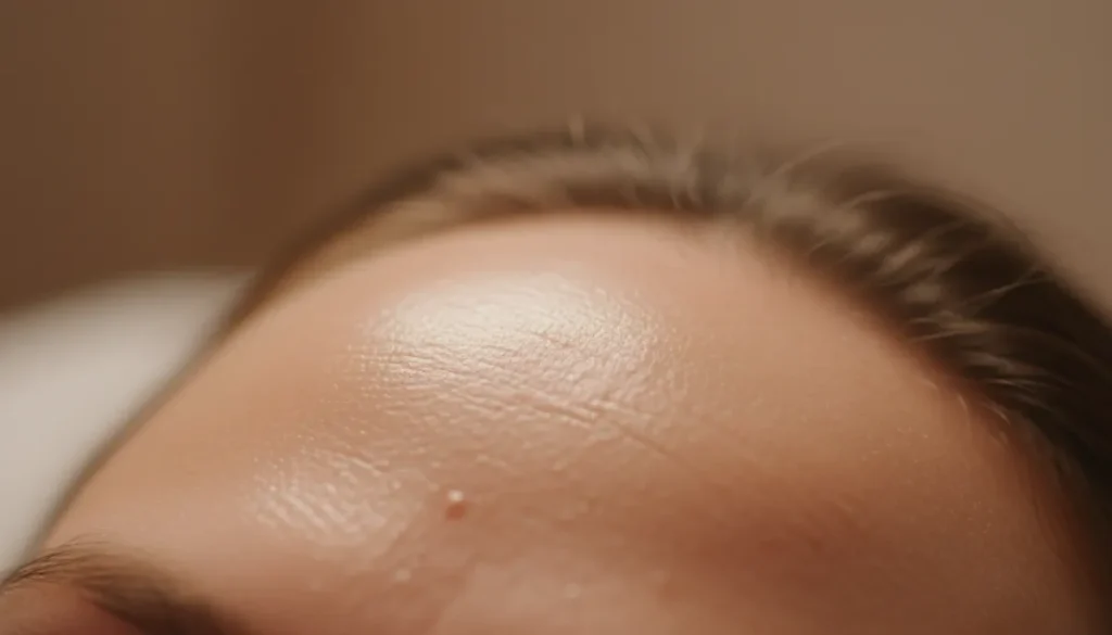A healthy scalp free from irritation