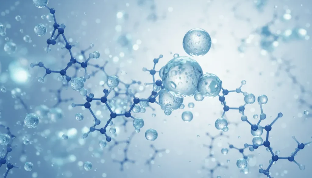 Hyaluronic acid binds water to keep skin hydrated