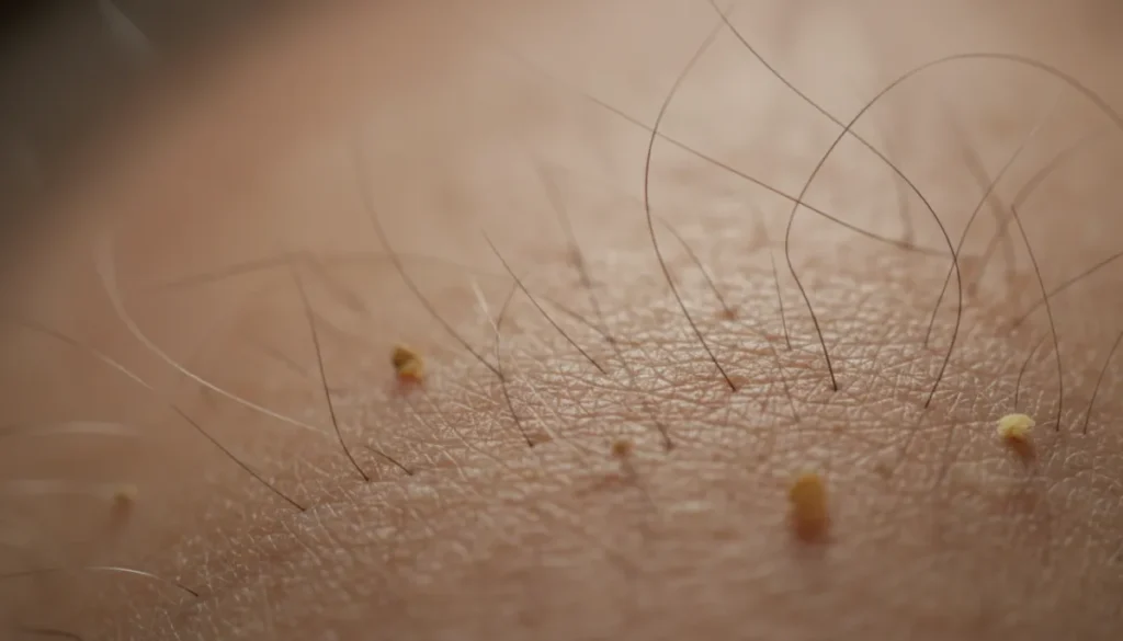 Typical daily hair loss on a human scalp