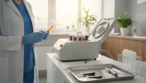 PRP injection preparation for alopecia shots