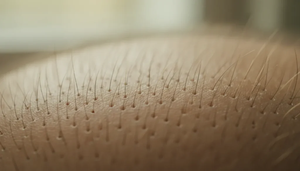 A healthy scalp after professional treatment