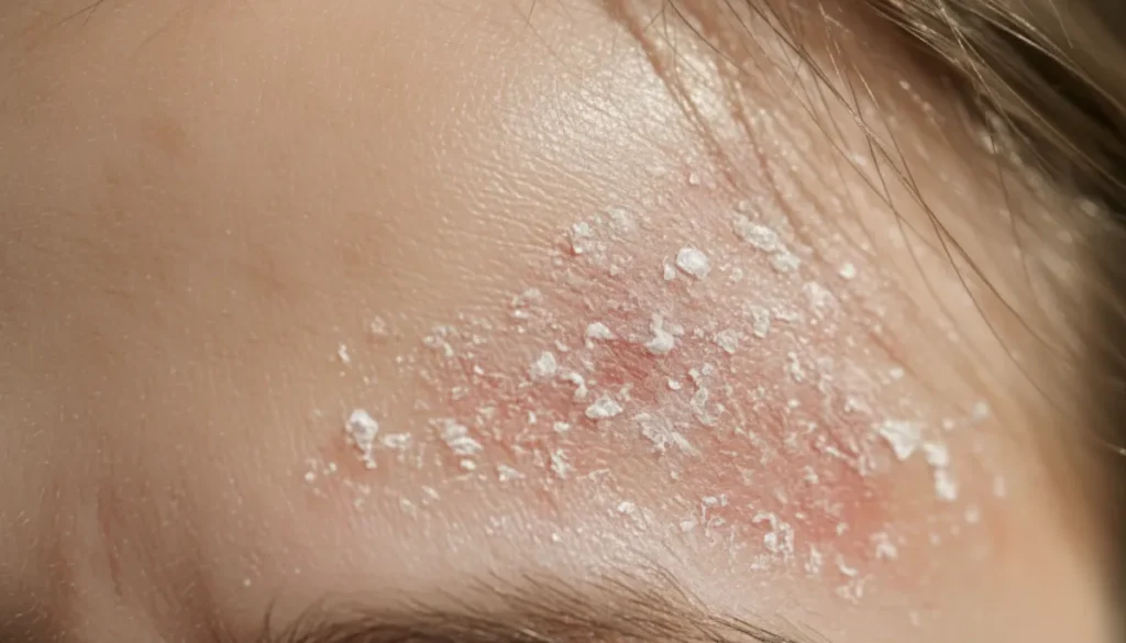 Comparison of normal and affected scalp