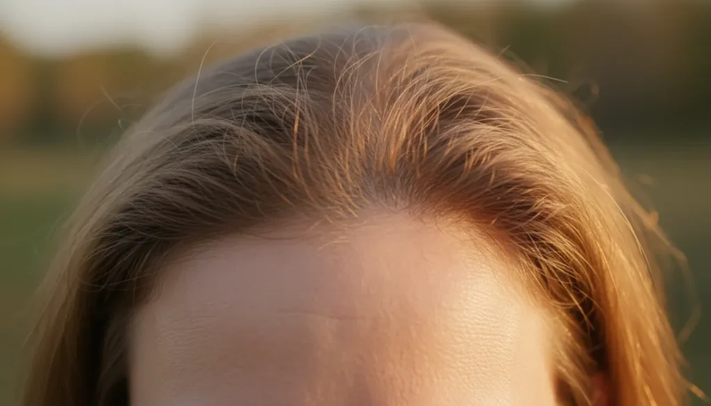 Early signs of hair thinning