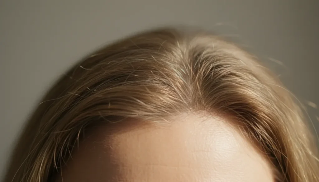 Early signs of hair thinning