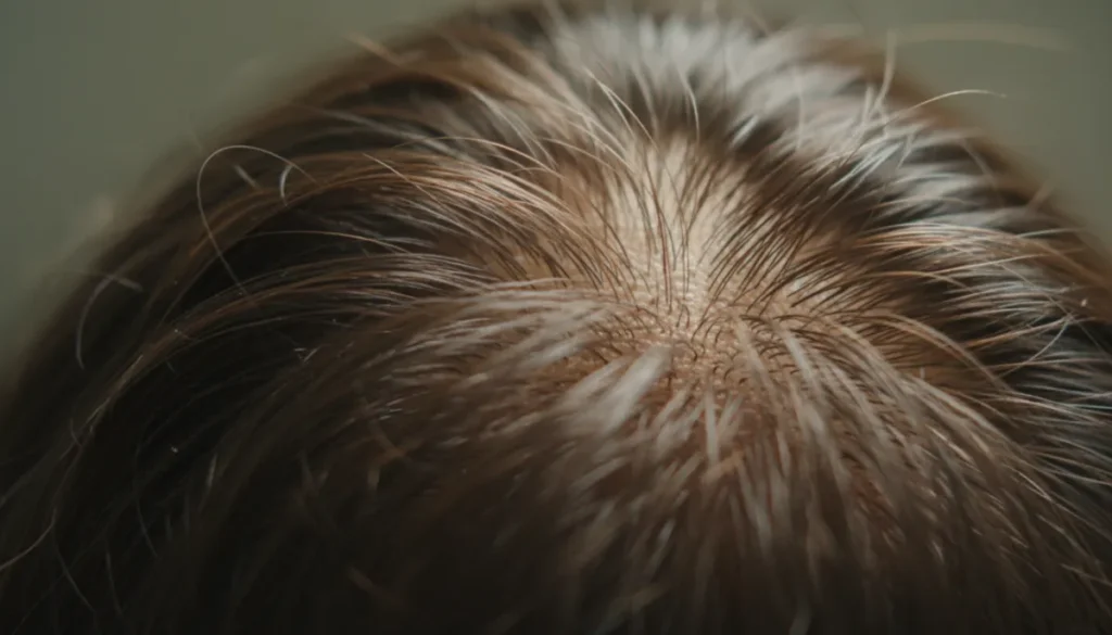 A healthy scalp can become oily due to excess sebum