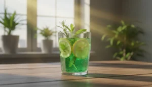 A refreshing detox drink