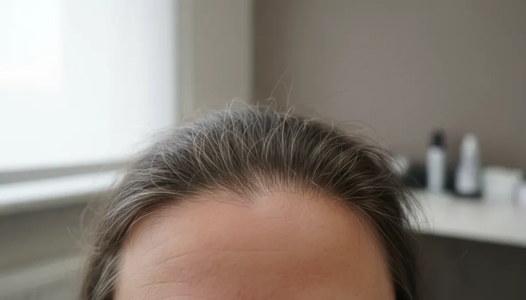 Clinical assessment of a receding frontal hairline