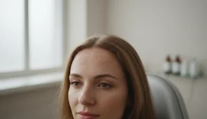 Female crown hair loss