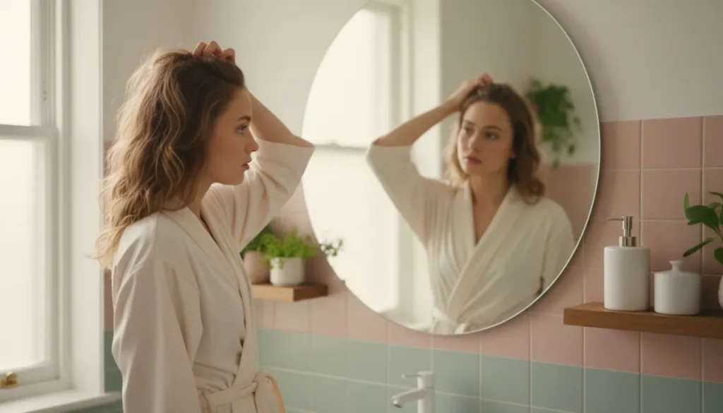 Early signs of hair thinning in women in their 20s