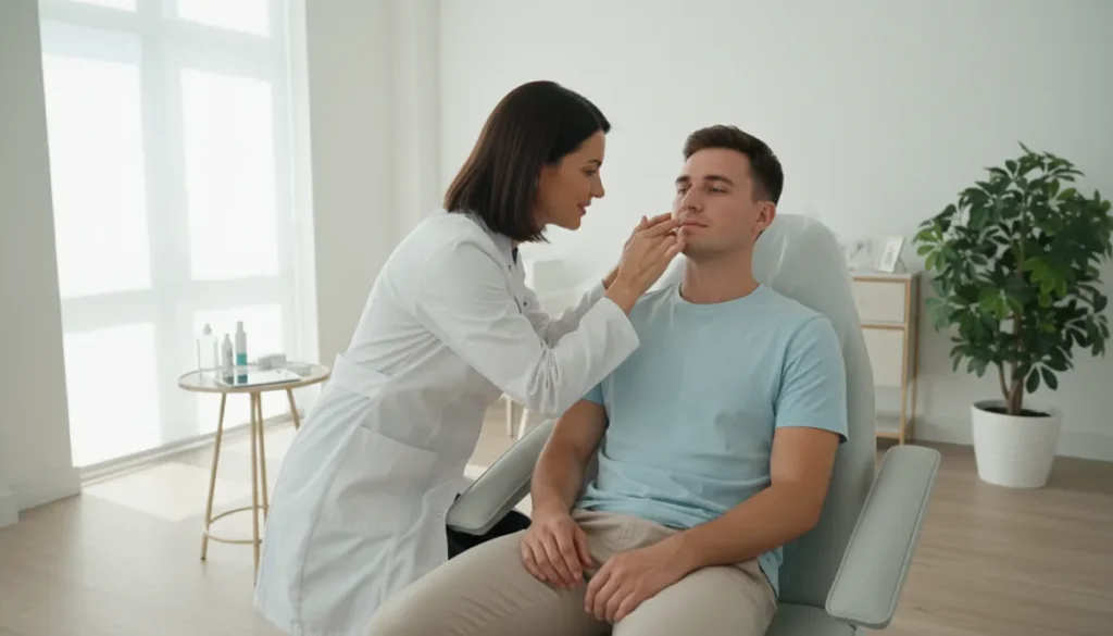 Professional assessment of facial eczema