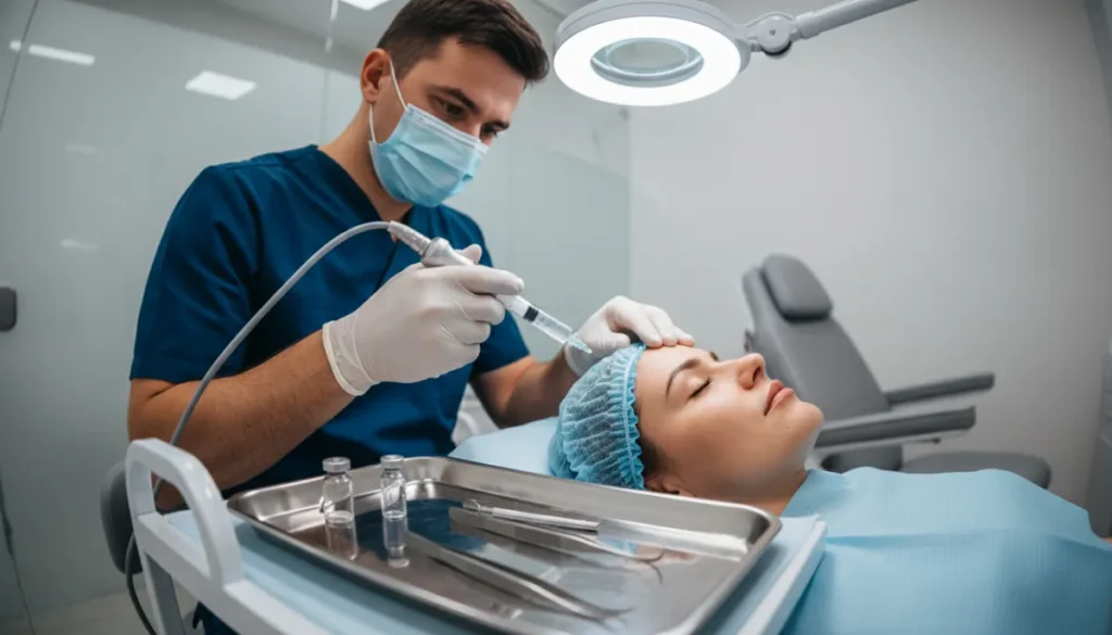 Stem cell injection for hair restoration