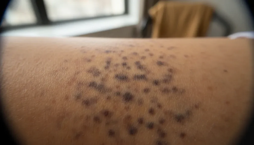 Typical hyperpigmentation patterns