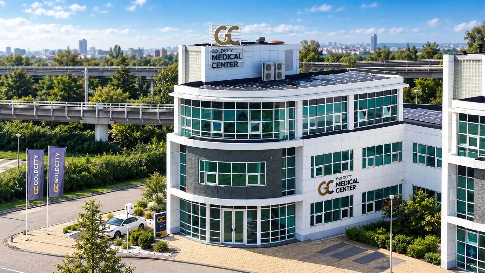 Exterior of the Gold City Medical Center building